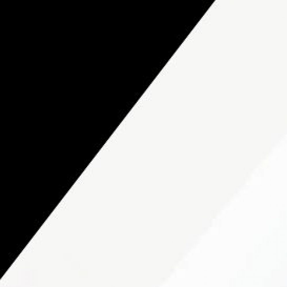 Komoda Hybrid 03  Dekor lamina černá/bílý lesk